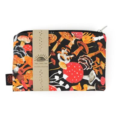 Bolso bandolera con estampado de hongos