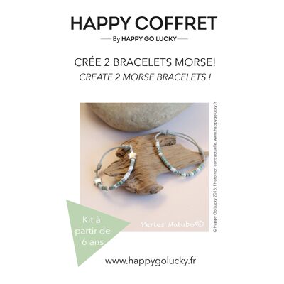 Kit créatif "Crée Deux bracelets morse"