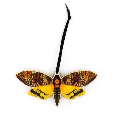 Lepidotteri Testa di Morte Hawkmoth Decorazione da Appendere in Legno