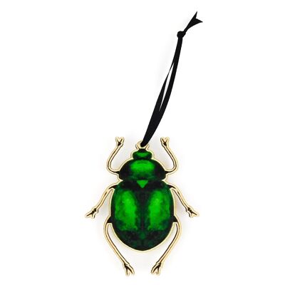 Coleoptera Green Sorrel Beetle Wooden Hanging Decoration