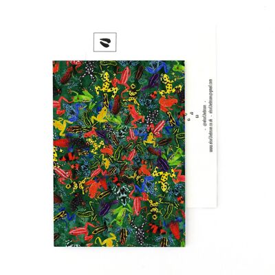 Dendrobatidae Dart Frog Impression Carte postale