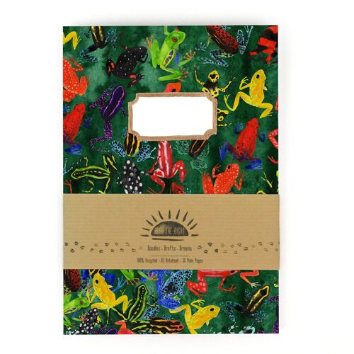 Dendrobatidae Dart Frog Print Notebook