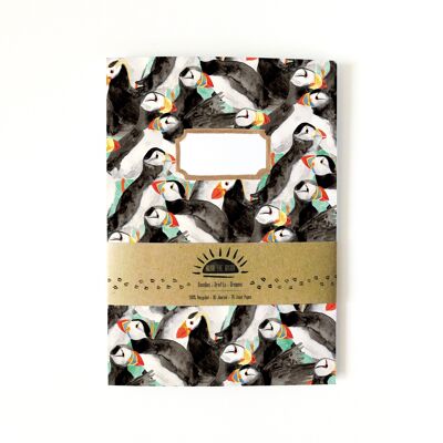 Improbability of Puffins Print Lined Journal