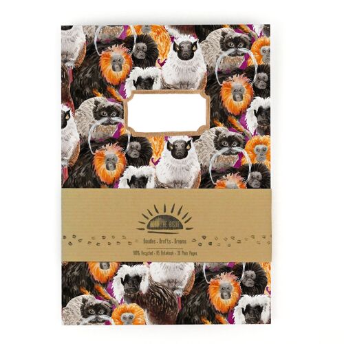 Troop of Tamarins Print Notebook