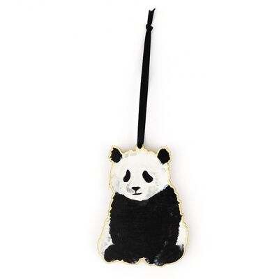 Embarrassment of Pandas Giant Panda Wooden Hanging Decoration