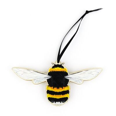 Mellifera Bumblebee Wooden Hanging Decoration