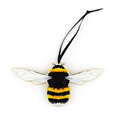 Mellifera Bumblebee Decorazione da appendere in legno