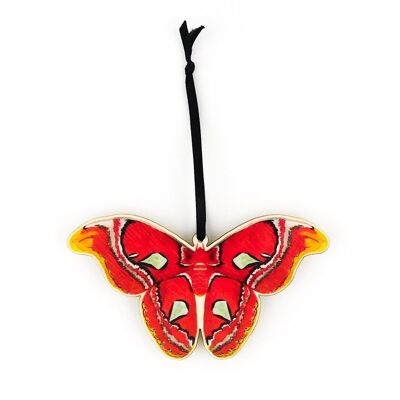 Lepidoptera Atlas Moth Wooden Hanging Decoration