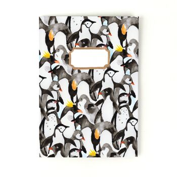 Journal ligné imprimé Waddle of Penguins 2