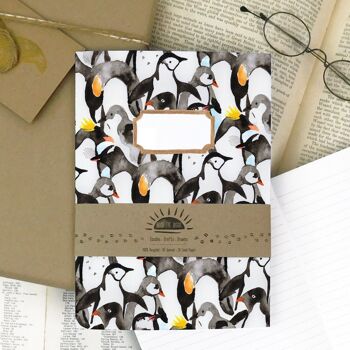 Journal ligné imprimé Waddle of Penguins 3