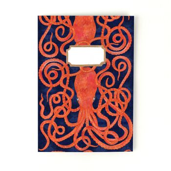 Journal doublé Octopoda Octopus Print 2