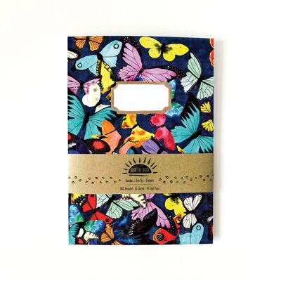 Gefüttertes Tagebuch mit Lepidoptera-Schmetterlingsdruck