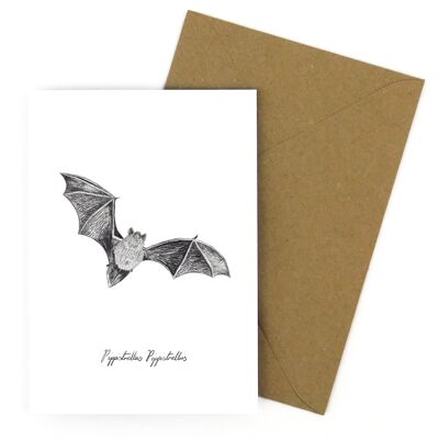 Tarjeta de felicitación Chiroptera Pipistrelle