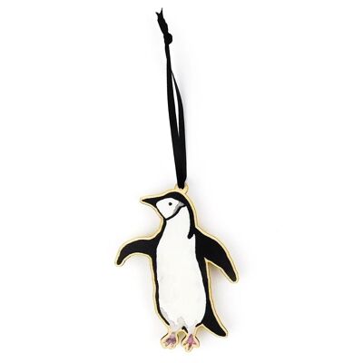 Waddle Adelie Penguin Wooden Hanging Decoration