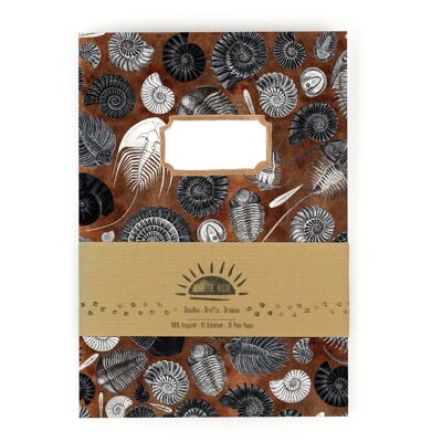 Ammonoidea Fossil Print Notebook