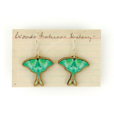 Lepidoptera Luna Moth Earrings