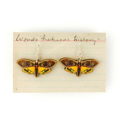 Pendientes Lepidoptera Death's Head Hawkmoth