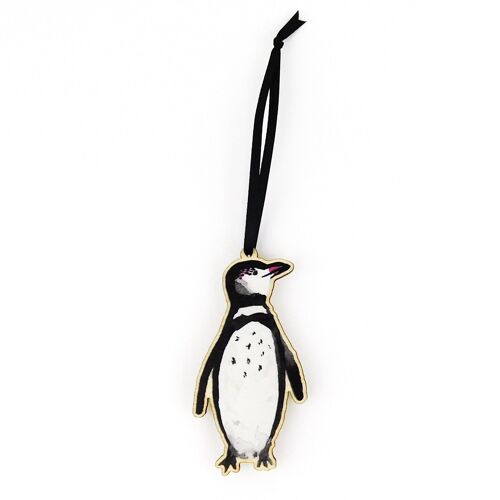 Waddle Humboldt Penguin Wooden Hanging Decoration