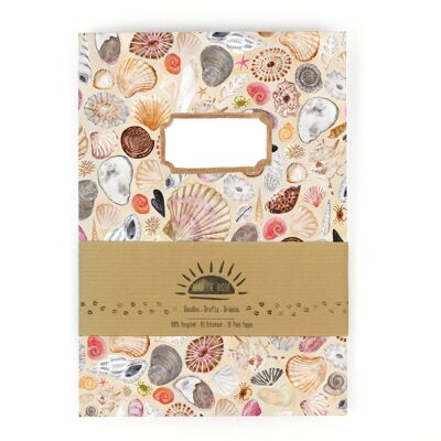 Cuaderno con estampado de conchas de mar de Conchae