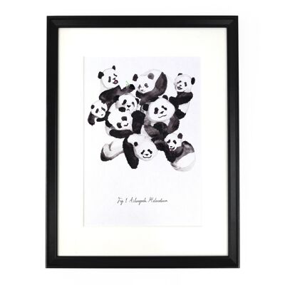 Verlegenheit der Pandas Kunstdruck