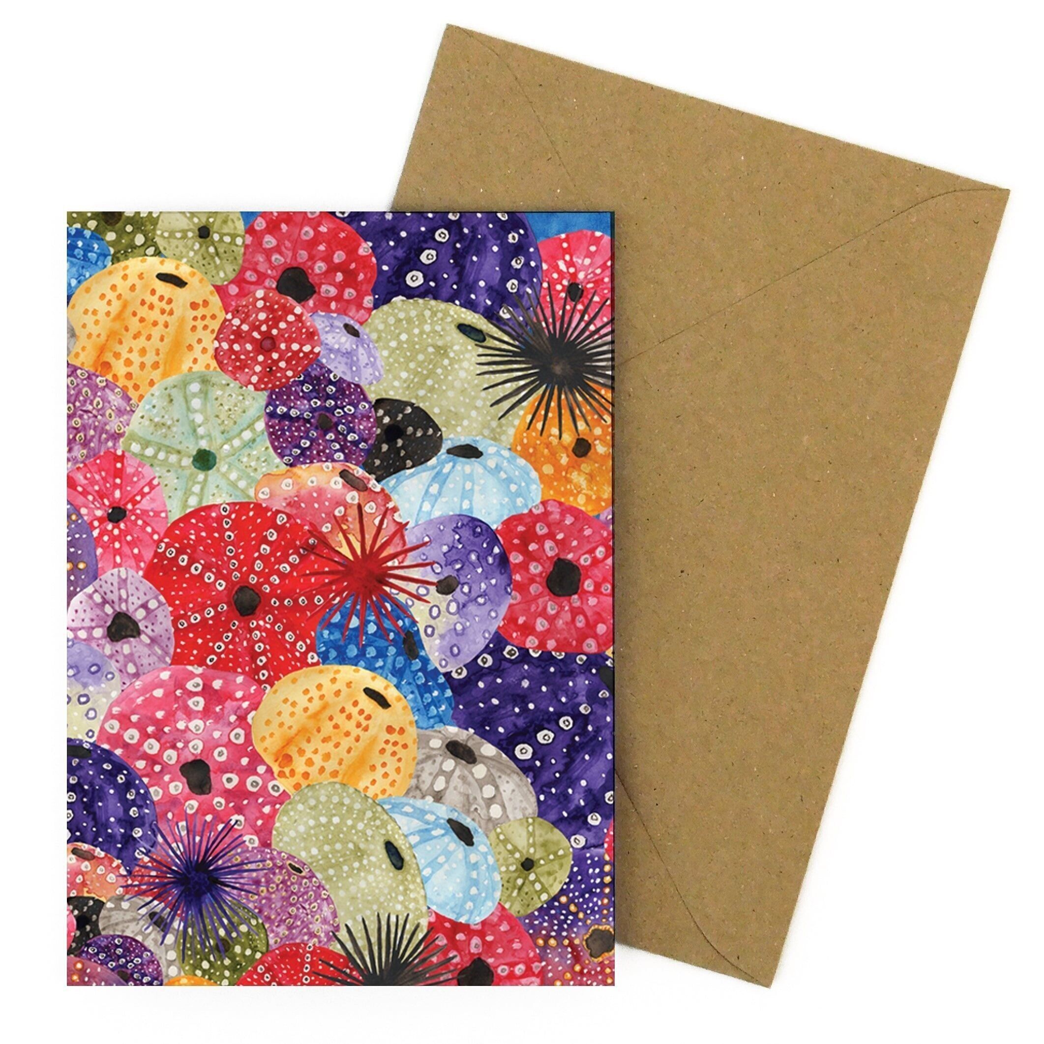 Biglietto di auguri per ricci di echinozoi