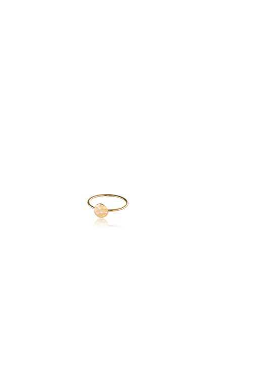 Basic VI Ring gehämmert - Gold