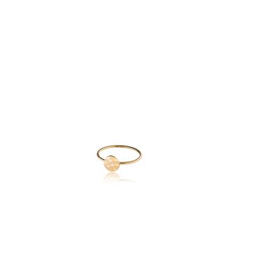 Basic VI ring hammered - gold