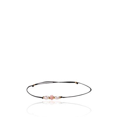 Francis Bracelet | Andean Opal Pink & Keshi Pearls - Gold