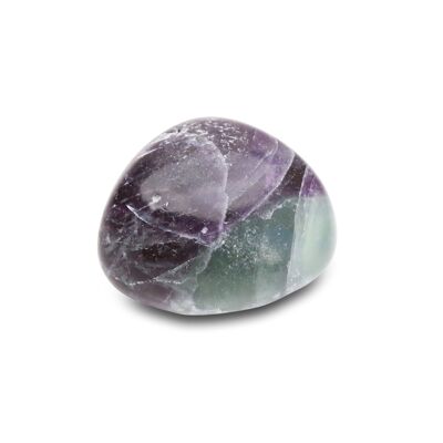 “Genie” tumbled stone in Rainbow Fluorite