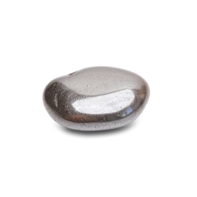 “Vitality” tumbled stone in Hematite