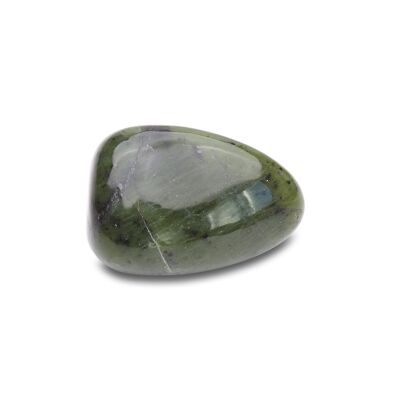 Nephrit Jade "Blase des Schutzes" Trommelstein