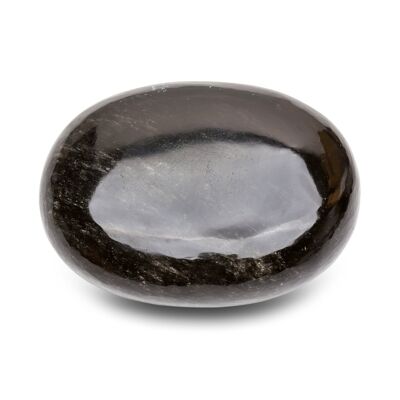 “Truth” Pebble in Black Obsidian