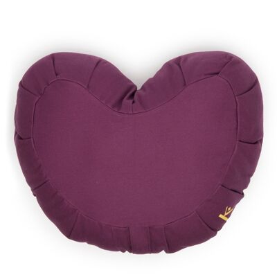 Zafu Heart plum (cotton / kapok)