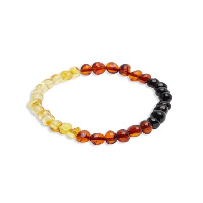“Healing Fire” Rainbow Bracelet in Amber