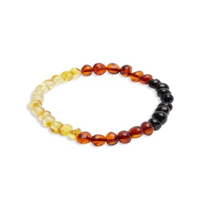 Bracciale arcobaleno "Healing Fire" in ambra