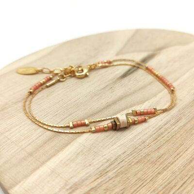 Nude Double Wrap Bracelet