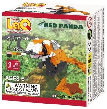 LaQ Animal World Mini Panda Rouge 2