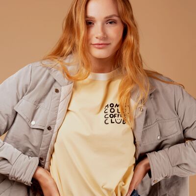 Mom's Cold Coffee Club Longsleeve  (Yellow)