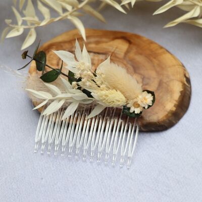 Trockenblumen Haarkamm Haarschmuck Bride Braut Spange Julia