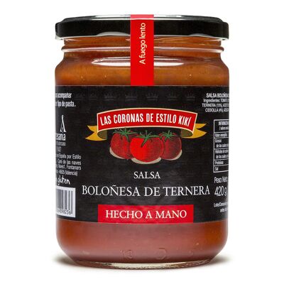 Salsa boloñesa de ternera 420 gr