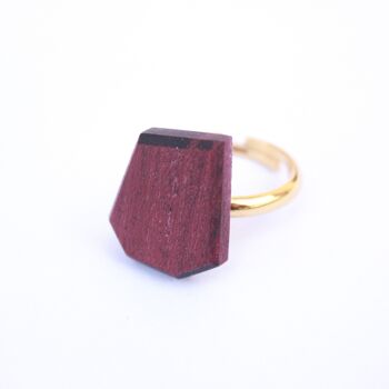 Bague en bois d'amarante 2