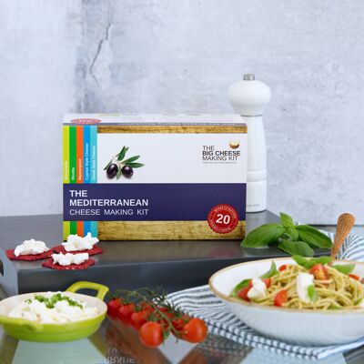 KIT PARA HACER QUESO MEDITERRÁNEO regalo foodie vegetariano