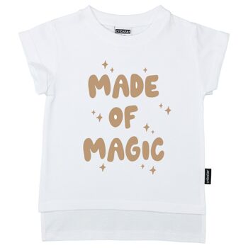 T-shirt Made of Magic - Blanc - 4-5 ans