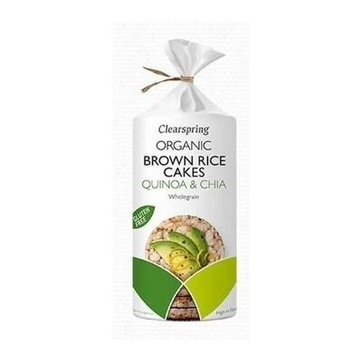 Brown Rice Cakes with Quinoa and Chia 120gr. clearspring