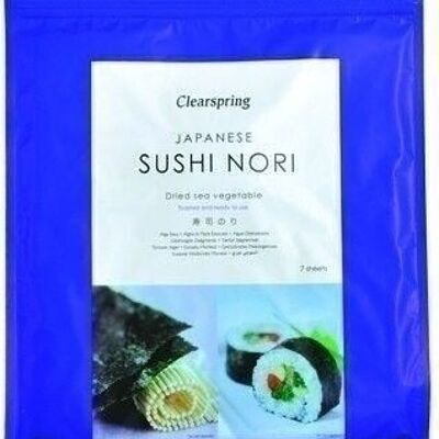 Spécial sushi aux algues Nori 17gr. Clearspring.