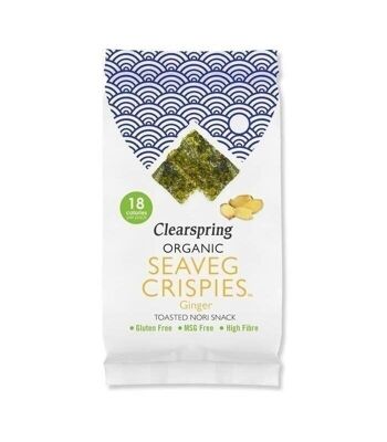 Snack aux algues nori avec gingembre 4gr. ressort clair
