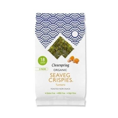Nori Seaweed Snack with Turmeric 4gr. clearspring
