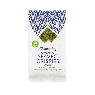 Organic Toasted Nori Seaweed Snack 4gr. clearspring