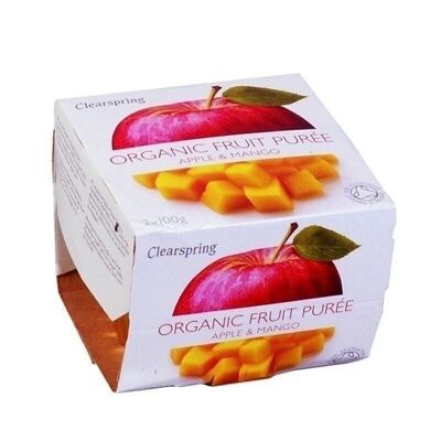 Apple and Mango puree 2x100gr. clearspring