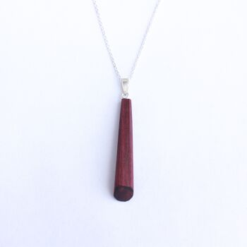 Collier en bois d'amarante 3